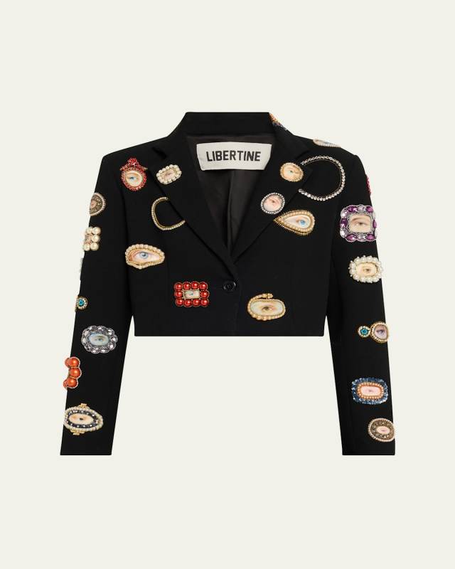 Lovers Eye Redux Embellished Margaret Wool Jacket
